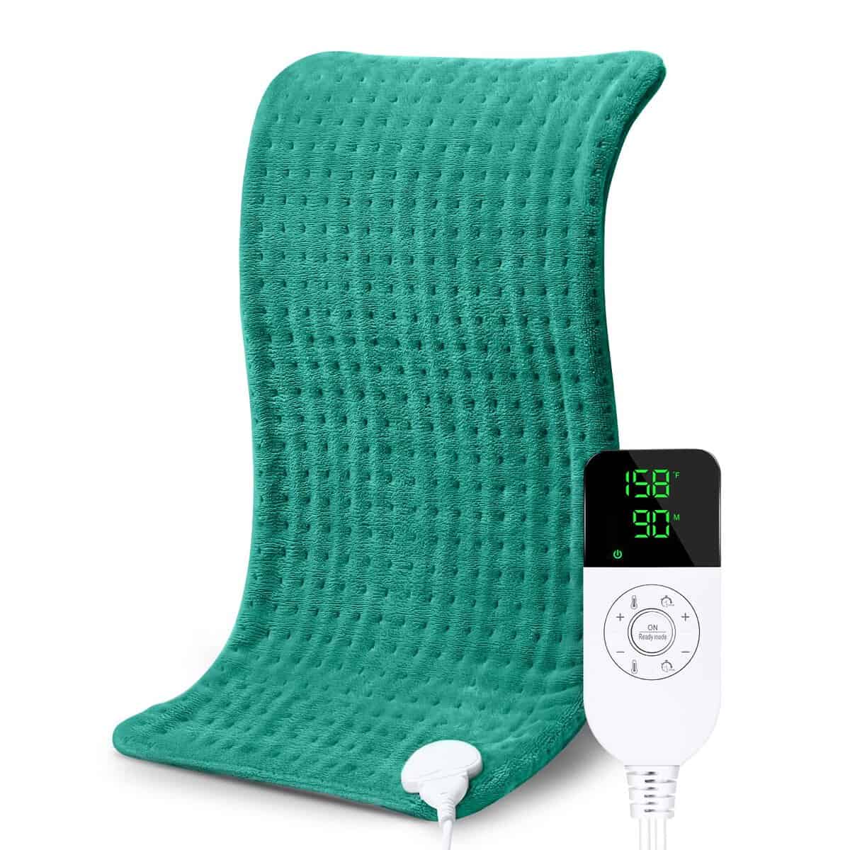 NOWWISH Heating Pad for Back Pain & Cramps Relief, XL Moist Heat Electric Heating Pads with Auto Shut Off Large, Gifts for Women, 12 "x 24" Green