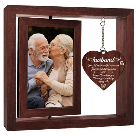 In Remembrance: Vetbuosa Husband Frame – Thoughtful memorial gift for American consumers grieving the loss of a husband.