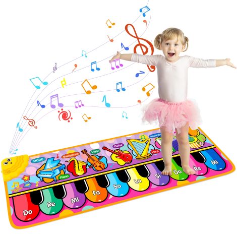 Musical Baby Mat: Playful 25 Sound Music Mat, Piano Keyboard Floor Mat for Toddler Fun, Educational Gift!