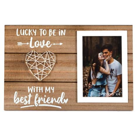 Romantic Couple Picture Frame – Perfect Christmas, Anniversary or Birthday Gift for Him or Her.