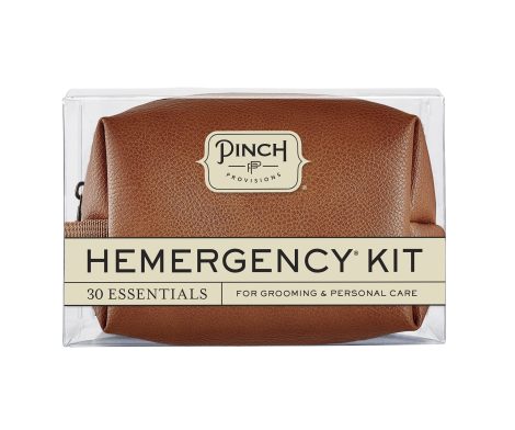 Pinch Provisions Men’s Hemergency Kit – 30 essential grooming items for grooms, great for personal care, travel, or cars.