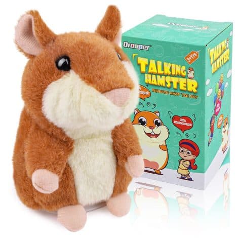 Interactive Talking Hamster Toy that repeats what you say – Perfect sensory gift for toddlers!