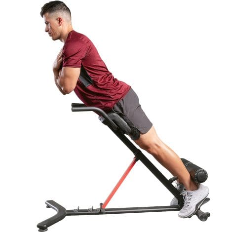 Get fit with the Sunny Health & Fitness sit-up gym bench – perfect for home ab workouts.