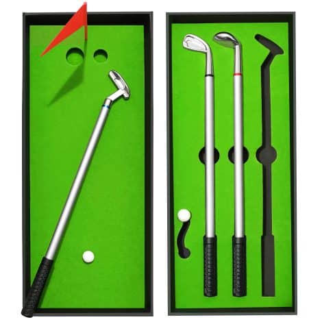 Unique golf-themed pen gifts, perfect for birthdays, Christmas stockings, or white elephant gift exchanges. Ideal for men, boyfriend, dad.