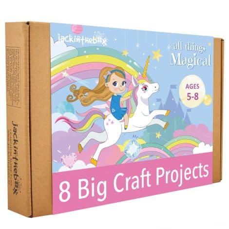 “Unicorn Fun Pack: Everything your child needs for magical craft adventures! Perfect for girls aged 4-8.”