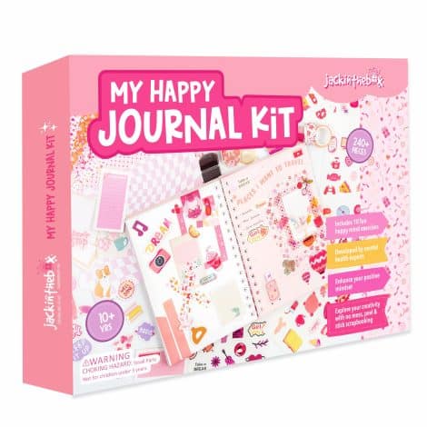 Create Your Own Journal Kit for Girls Ages 8-12 | 242 Pieces | Scrapbook Set | Perfect Tween Gift.