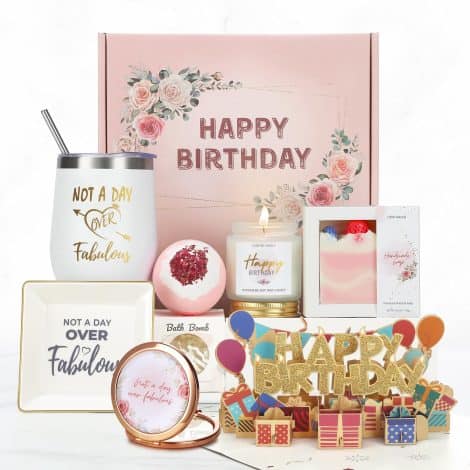 Unique and Thoughtful Birthday Gift Boxes for Women, Perfect for Mom, Sister, Best Friends, or Co-workers!