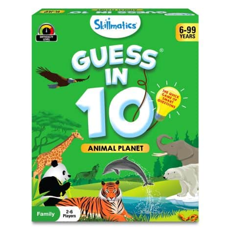 Skillmatics Animal Planet Card Game – Exciting fun for kids and families who adore toys and board games! Perfect gift for ages 6-9.