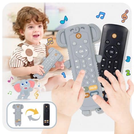 KIRALUMI Baby Remote Control Elephant Toy – Engaging and Educational Musical Toy for 1-2 Year Old Boys.