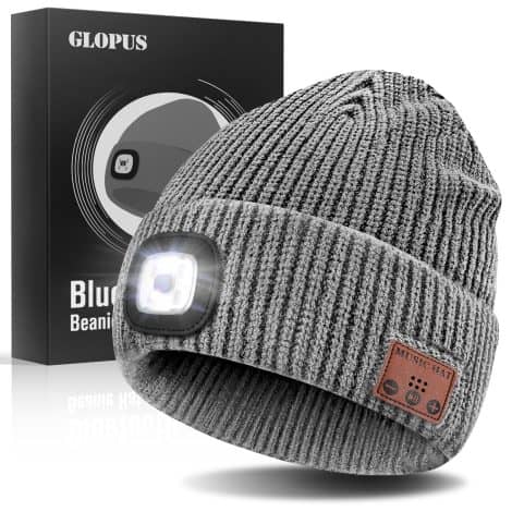 GLOPUS Bluetooth Beanie Hat – The Perfect Gift for Men: Dad, Husband, Boyfriend. Ideal Stocking Stuffers and White Elephant Gifts!