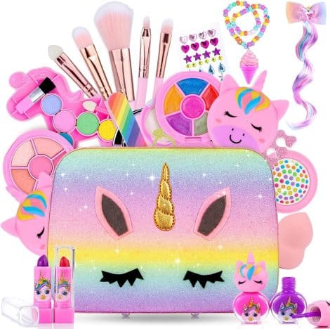 “Princess Beauty Kit for Girls – Festive Makeup Set & Bag, Ideal Christmas Birthday Gift!”