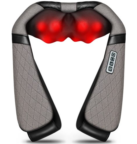 RelaxMaxx Shiatsu Massager: Experience ultimate comfort and pain relief for neck, back, shoulders, and legs. Perfect for home, office, and car.