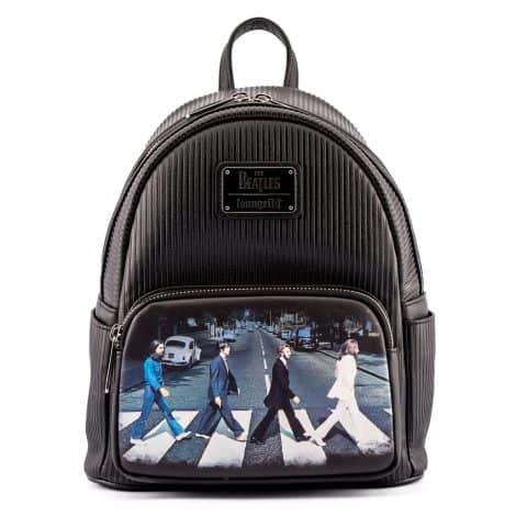 Loungefly’s Beatles Abbey Road Shoulder Bag: A stylish purse for American women, featuring double straps.