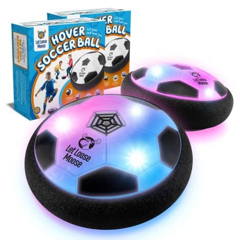 Light Up LED Soccer Ball Set, Indoor Safe Play, Perfect Gifts for Boys Ages 5-7 and 8.