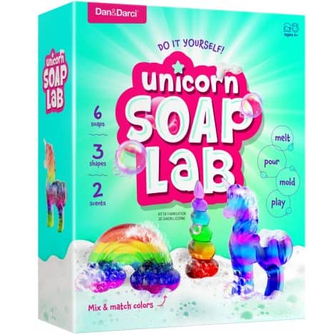 Crafty Unicorn Soap Kit – Everything you need to make your own magical soaps – perfect for girls aged 6 and up!