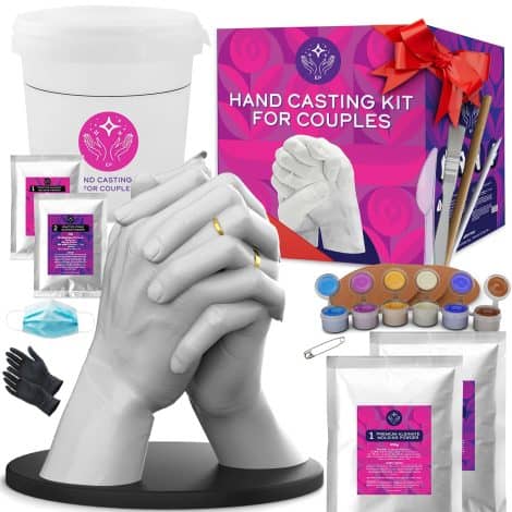 Envy Prime Hand Casting Kit for Couples – Create a lasting memory with this unique anniversary gift.