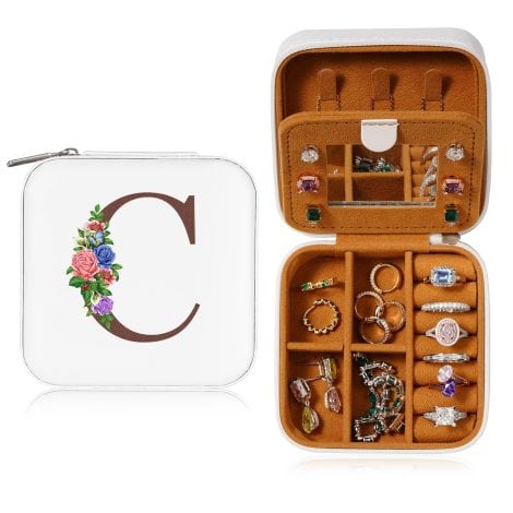 Yesteel Personalized Travel Jewelry Case: Perfect Birthday Gift for the Special Women in Your Life!