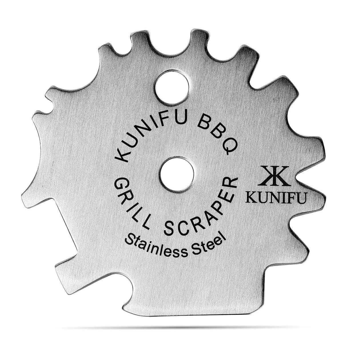 KUNIFU BBQ Grill Scraper, Stocking Stuffers, Bristle-Free for Griddle, Kitchen Gadgets Cleaner, Camping Accessories, Ideal Gifts for Christmas, for Men, Dad, Husband, Boyfriend, Fathers Day