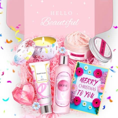 Spa Roses Gift Set: Perfect Christmas & birthday gifts for women – mom, wife, sister, friends, and more!