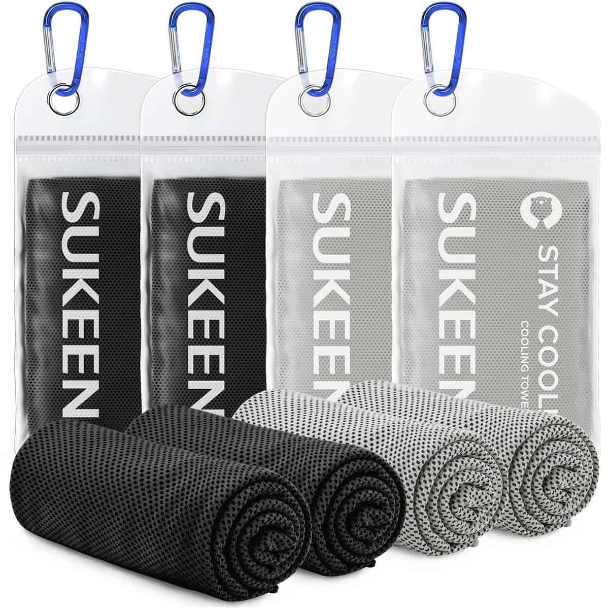 Sukeen Cooling Towel for Neck and Face (40"x12"), Microfiber Bulk Cooling Towels for Athletes Cooling Neck Wraps Instant Cooling Towels for Yoga,Gym,Golf,Running,Fitness and Workout