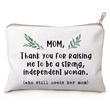 Mother’s Day Mom Makeup Bag: A perfect birthday or thank you gift from daughter to mom.