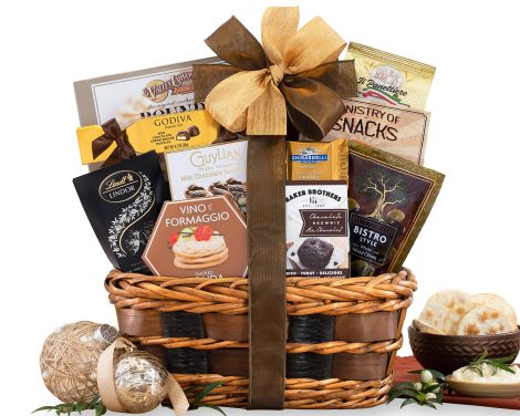 The “Bon Appétit Gourmet Gift Basket” is a thoughtful care package for families, students, and occasions.