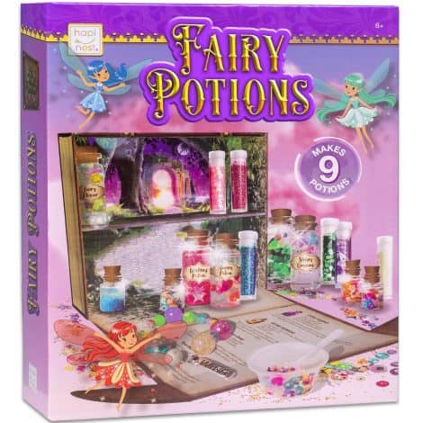 Hapinest Fairy Potion Crafting Kit: Creative, enchanting crafts for girls aged 6-9; perfect magical gift.