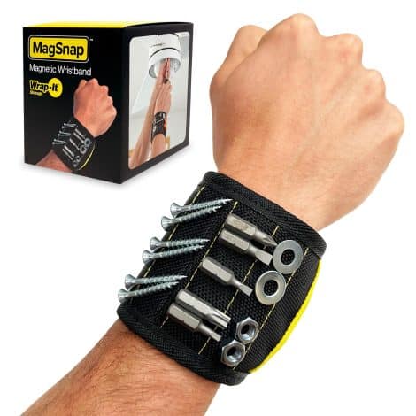 Wrap-It Storage’s MagSnap Magnetic Wristband: A convenient wrist magnet tool belt perfect as a gift for Dad!