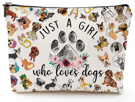 Funny Dog Lover’s Makeup Bag: The Perfect Birthday or Christmas Gift for Your Dog-Obsessed Bestie!