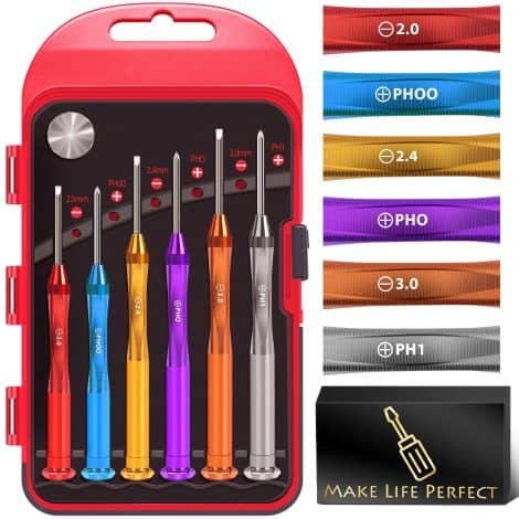 Cool Tools Mini Precision Screwdriver Set – Perfect Stocking Stuffers for Men, Women, and Tech Lovers!