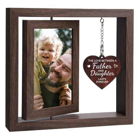 DAISRED Father’s Day Gifts from Daughter, Top Dad Gifts Frame, 4×6 Picture Frame for Dad’s Birthday.