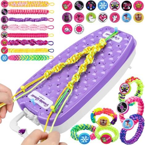 Dpai Friendship Bracelet Making Kit: Create beautiful bracelets with this fun crafts toy, perfect birthday gift for girls 6+ years old.