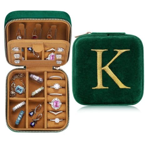 Parima Custom Velvet Travel Jewelry Case for Women – Compact and Stylish, Perfect Gift for Her.