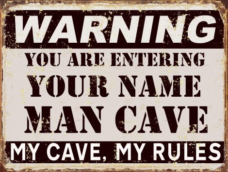 Customized metal sign for man caves, bars, bedrooms; a unique and nostalgic gift option. Size: 10″ x 8″.