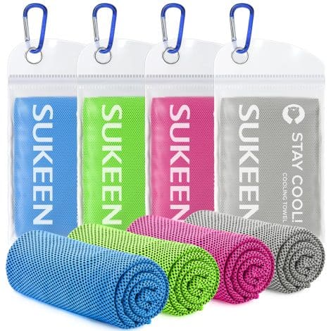 Sukeen Cooling Towel: Stay refreshed during Yoga, Sports, Gym, and other activities with this soft, breathable microfiber towel.