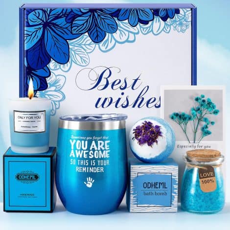 Unique personalized gift set for women, including mom, girlfriend, sister, friend; perfect for birthdays, holidays, and special occasions.