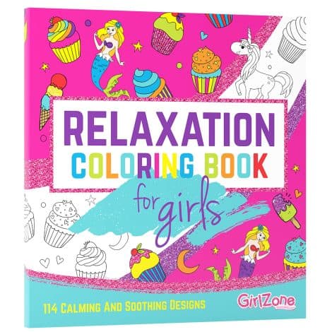 Magical Coloring Book for Girls: Unleash Creativity with 114 Designs, Perfect Unicorn and Mermaid Gift for 4-8 year olds.