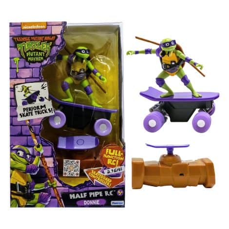 Teenage Mutant Ninja Turtles Half Pipe Remote Control, Donatello, Movie Edition, Suitable for 5 years and up.