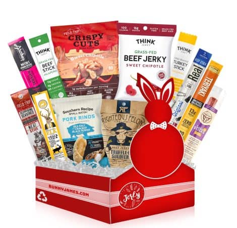 BUNNY · JAMES · Meaty Delights Gift Set: Healthy & Unique Snacks, Ideal for Men’s Birthdays and Christmas.