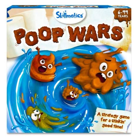 Skillmatics Card Game – Poop Wars, a quick and exciting strategy game for kids and families, perfect for ages 6 and up! Great for gifts!