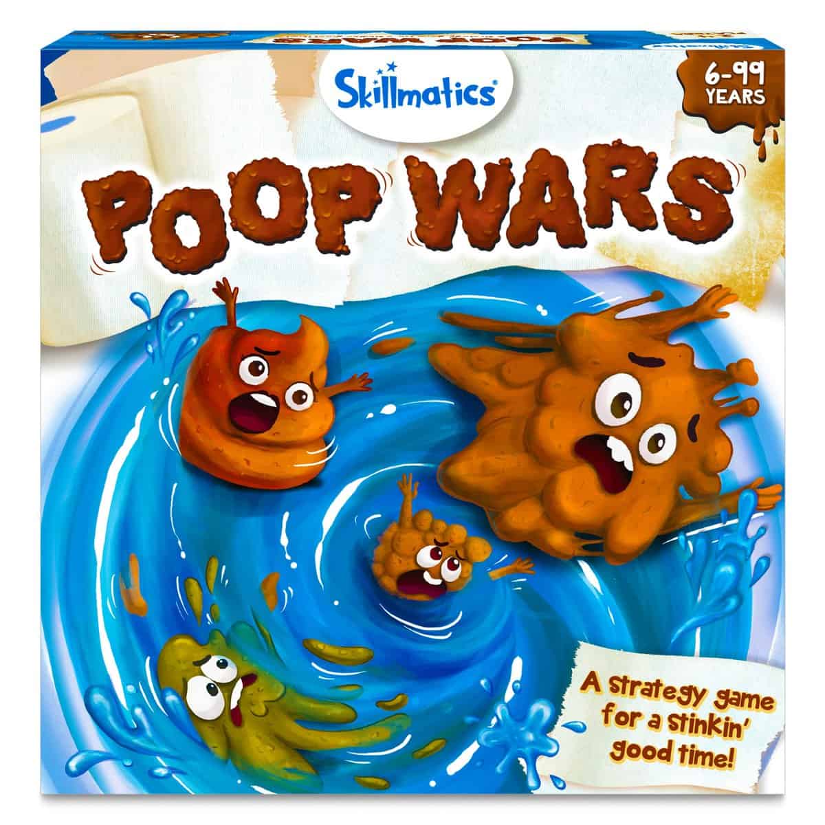 Skillmatics Card Game - Poop Wars, Fun & Fast-paced Game of Strategy, Party Game for Kids & Families, Gifts for Girls & Boys Ages 6, 7, 8, 9 & Up