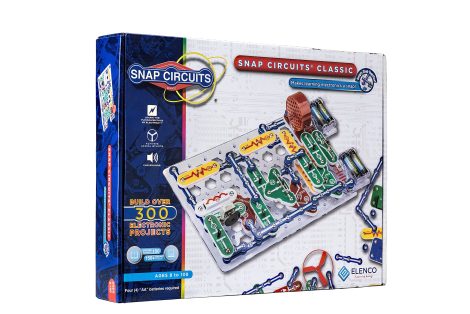 Explore electronics with Snap Circuits Classic SC-300 kit – 300+ projects, full-color manual, perfect STEM toy for kids 8+.