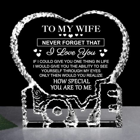 Christmas Gifts for the Mrs: Husband’s Crystal Gift to Wife – Perfect for Anniversaries and Birthdays.