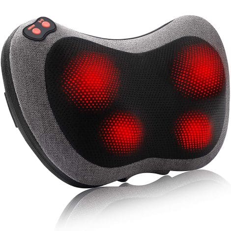 Papillon Shiatsu Back and Neck Massager with Heat offers deep tissue massage, muscle pain relief at home, car, or office.