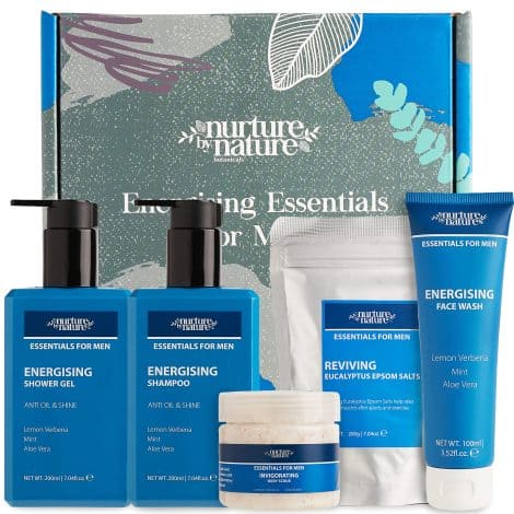 This Nature’s Care Men’s Gift Set includes 5 body care products, perfect for Christmas gifting.