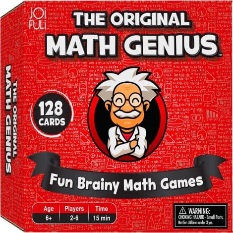 Introducing the Island Genius JOiFuli Math Genius Card Game: Ideal for Homeschooling, Classroom, and Group Learning at All Education Levels