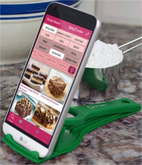 Cestari Stand: Practical Phone and Tablet Holder for the Kitchen – Keep Your Tech Handy While Cooking!