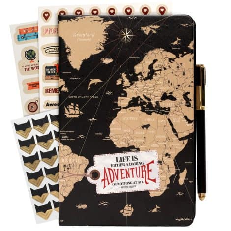 Prazoli Couples Adventure Book: Travel, journal, and scrapbook all in one – perfect gifts for couples.