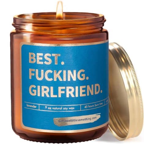 Top-notch Scented Candle for Girlfriend – Hilarious Boyfriend Birthday Present – Adorable Couples’ Anniversary Gift. Perfect Stocking Stuffer!