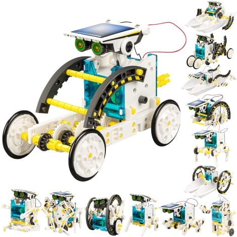 STEM Solar Power Robots Creation Kit – Build, learn and have fun with this 13-in-1 educational toy! Suitable for ages 8-12.